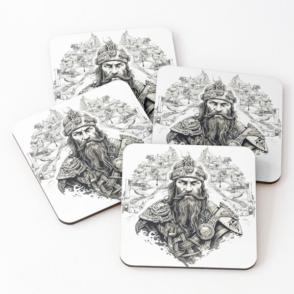 Item preview, Viking Warrior. Detailed tattoo Style Artwork designed and sold by Lucy Goosy Art.