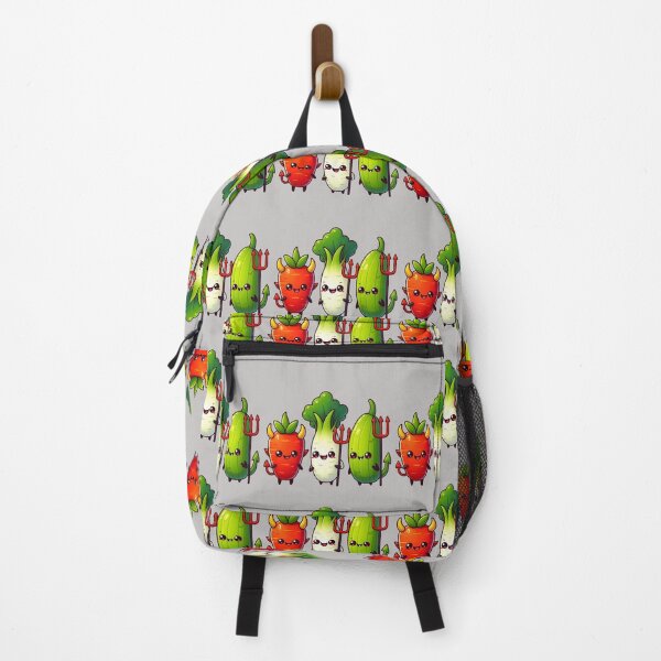 Item preview, Cute devil kawaii vegetables cartoon corn  designed and sold by Coolparrotgirl.