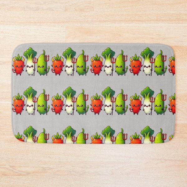 Item preview, Cute devil kawaii vegetables cartoon corn  designed and sold by Coolparrotgirl.