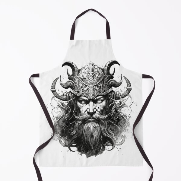 Item preview, Viking Warrior. Detailed tattoo Style Artwork designed and sold by Lucy Goosy Art.