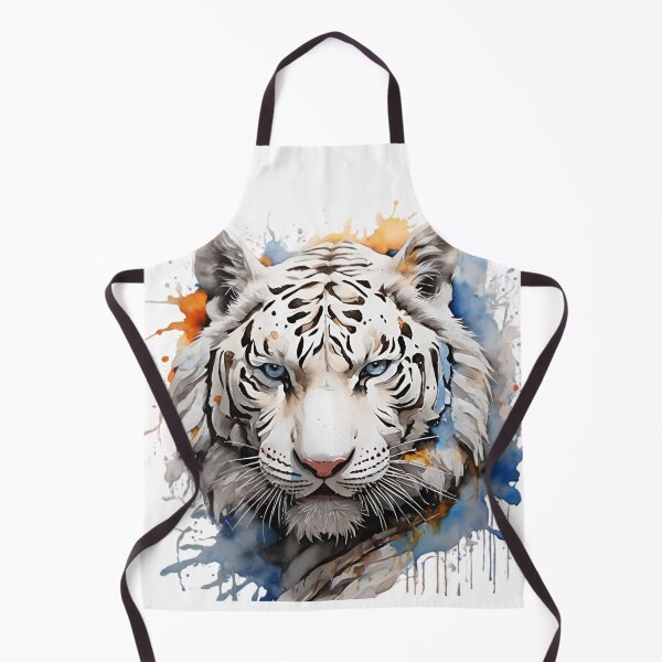 Item preview, Bengal White Tiger Portrait -  designed and sold by PolygonPinnacle.