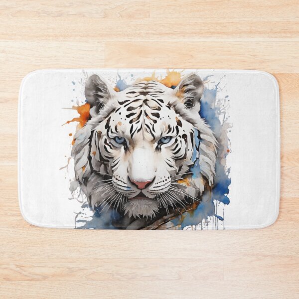 Item preview, Bengal White Tiger Portrait -  designed and sold by PolygonPinnacle.