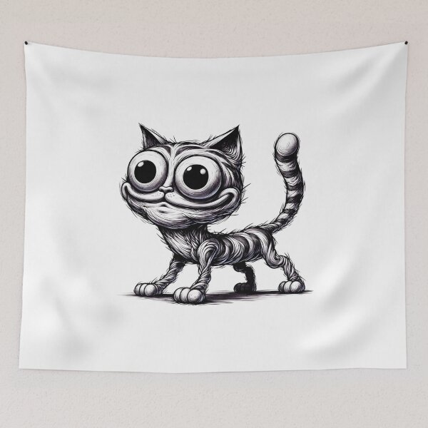 Item preview, Happy doodle cat. Fun Gifts. designed and sold by LilianPixel.