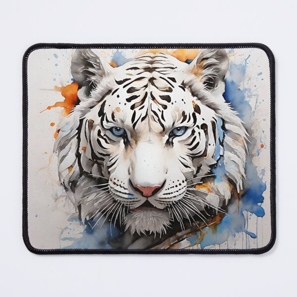 Item preview, Bengal White Tiger Portrait -  designed and sold by PolygonPinnacle.