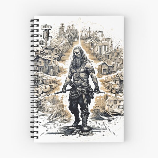 Item preview, Viking Warrior. Detailed tattoo Style Artwork designed and sold by Lucy Goosy Art.