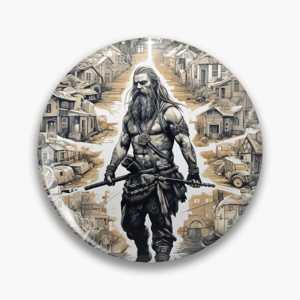 Item preview, Viking Warrior. Detailed tattoo Style Artwork designed and sold by Lucy Goosy Art.