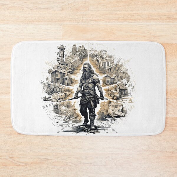 Item preview, Viking Warrior. Detailed tattoo Style Artwork designed and sold by Lucy Goosy Art.