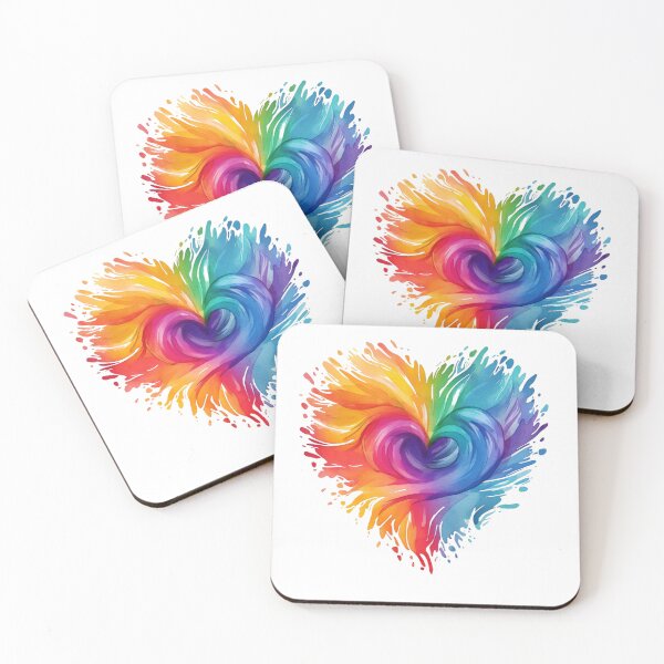 Item preview, Rainbow Heart of Pride designed and sold by ploen kongsuwan.