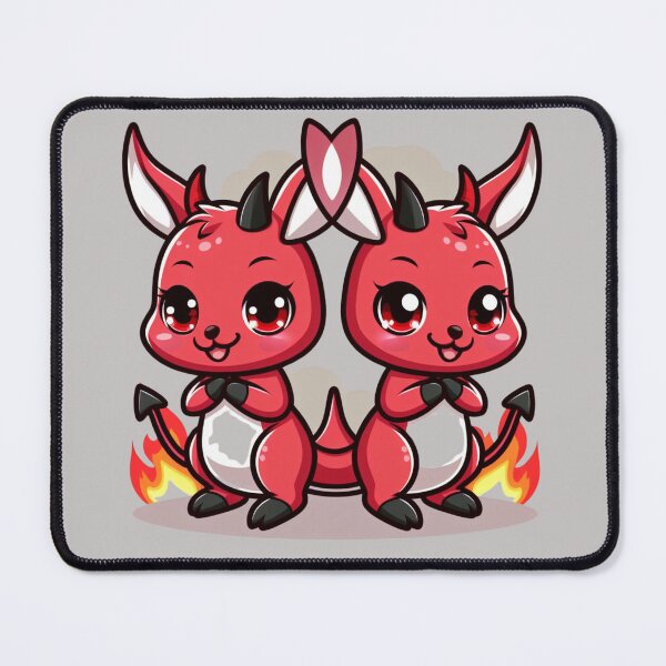 Item preview, Cute devil kawaii chibi head kangaroo kangaroos cartoon  designed and sold by Coolparrotgirl.