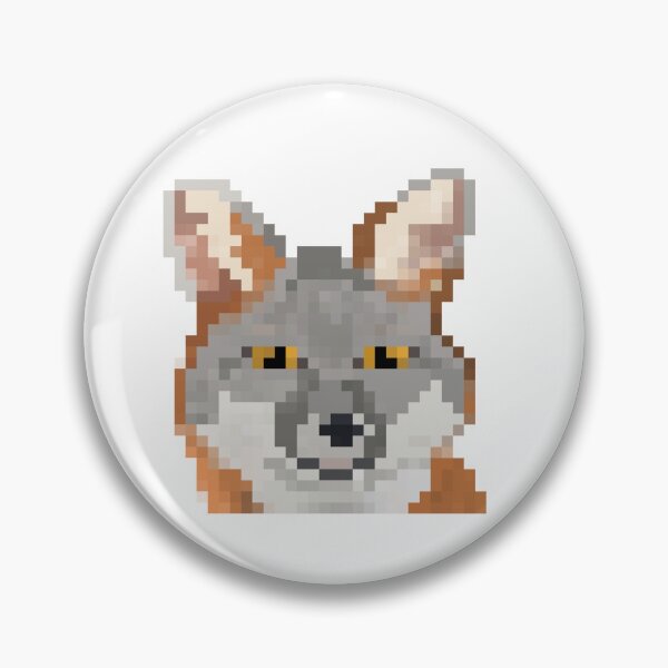 Item preview, Gray Fox 32x32 pixel art designed and sold by filterfoxx.