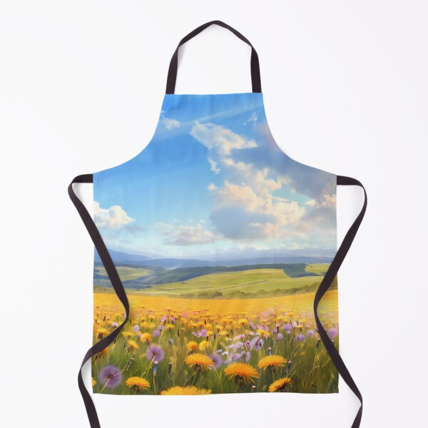 Item preview, Amazing Meadow Covered In Yellow Dandelion Under Blue Sky designed and sold by sakurashorty.