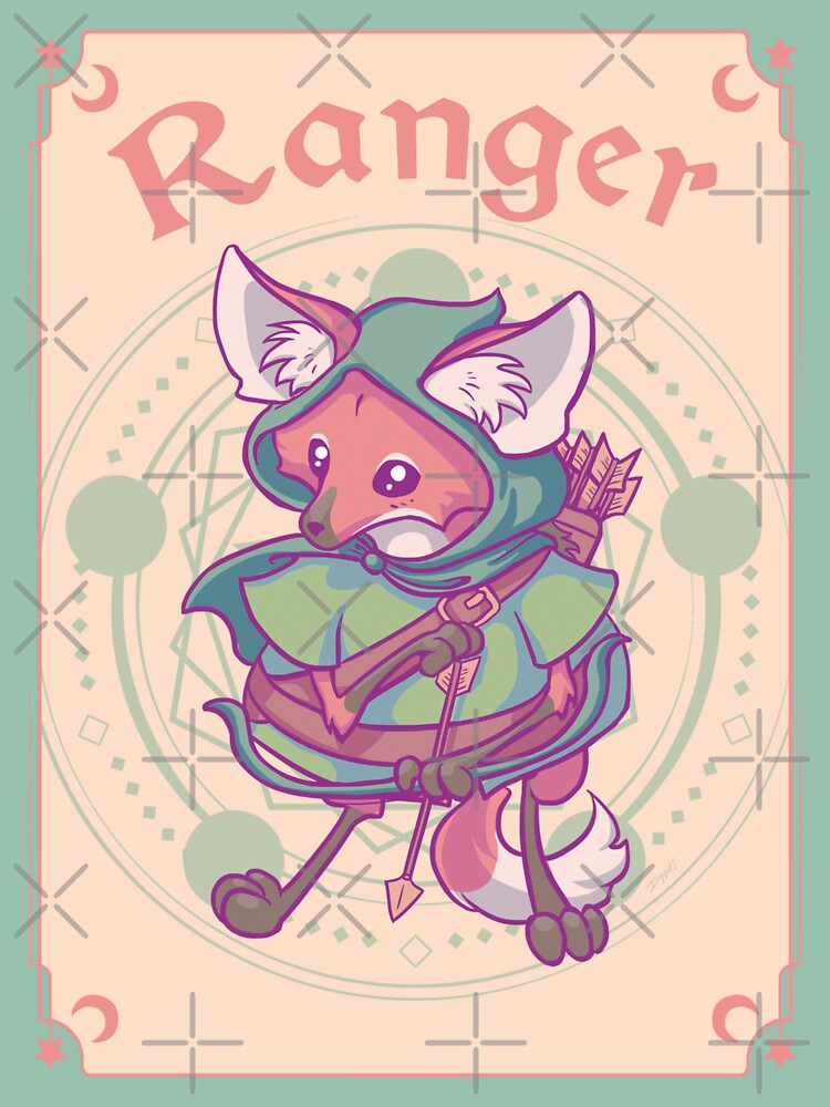 Thumbnail 3 of 3, Sticker, Maned Wolf Ranger designed and sold by piratadandi.