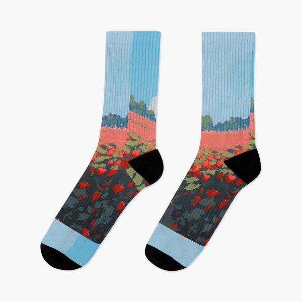 Item preview, Strawberry field, anime scenery- Pixel art designed and sold by octoboobs.
