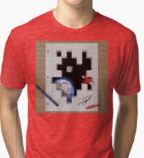 Camiseta de tejido mixto Feuille créatif
