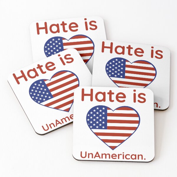 Item preview, Hate is UnAmerican  designed and sold by Rachel the Artist .