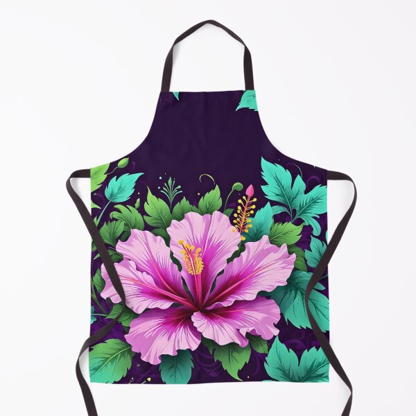 Artikelvorschau, Lila Hibiskus nahtloses Muster Retro-Vintage-Barock-Design entworfen und verkauft von BorgSpareParts.