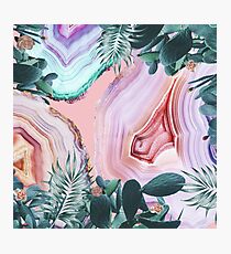 Mineral Agates & Garden #Glam collection Photographic Print