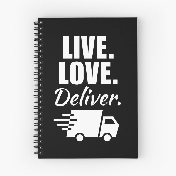Item preview, Live, love, deliver. Parcel or package deliverer, shipment service guy or driver designed and sold by NBSStore.