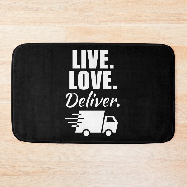 Item preview, Live, love, deliver. Parcel or package deliverer, shipment service guy or driver designed and sold by NBSStore.