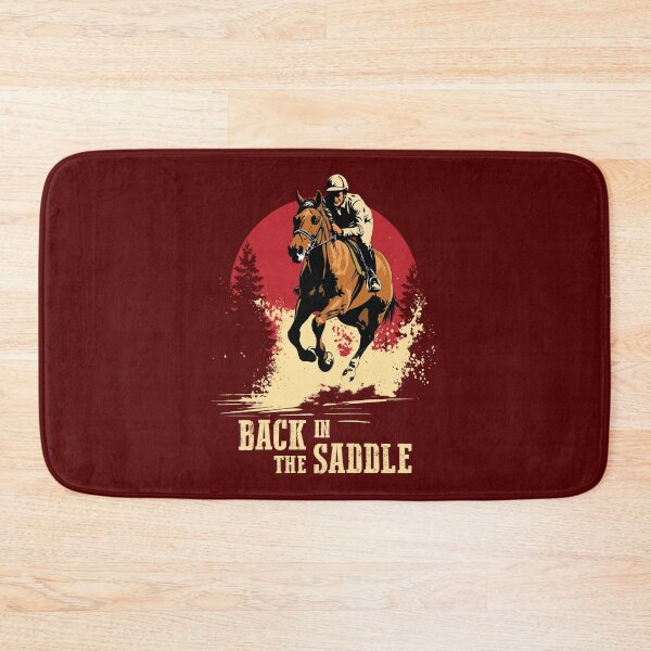 Item preview, Back In The Saddle - Horse Racing Quote designed and sold by TMBTM.
