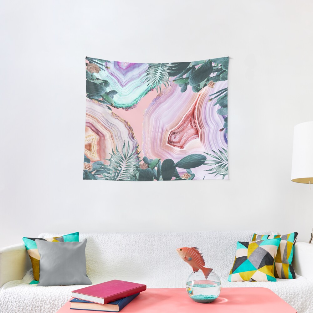 Mineral Agates & Garden #Glam collection Tapestry