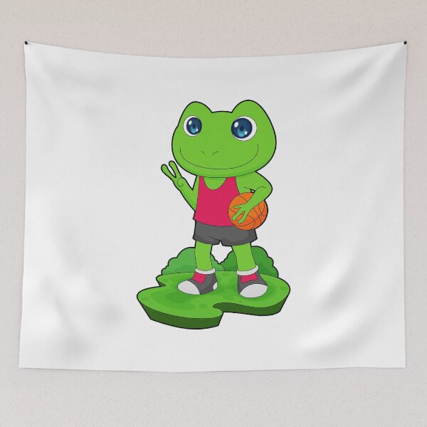 Item preview, Frog Basketball player Basketball designed and sold by Snabdesign84.