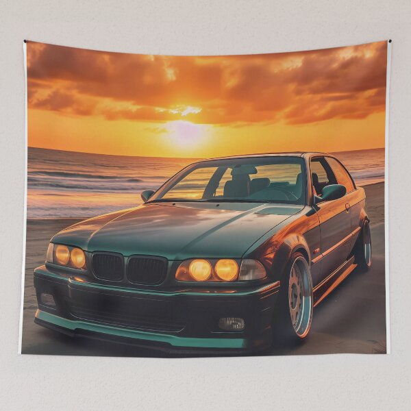 Item preview, Green Car E Thirty Six Sunset Beach designed and sold by gmerkys.