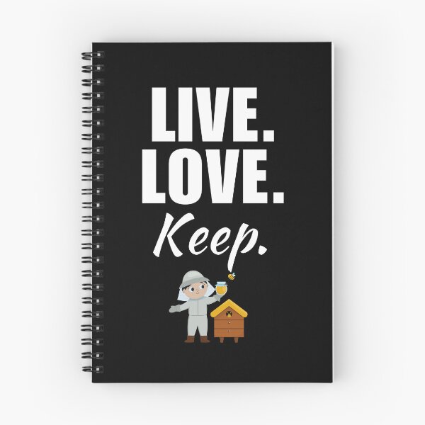 Item preview, Live, love, keep. Funny beekeeping quote or saying for beekeeper dad or husband hobby designed and sold by NBSStore.