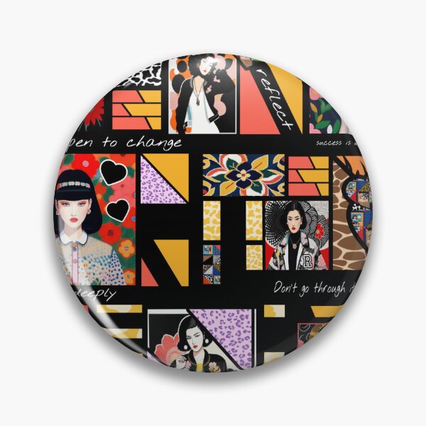 Item preview, Fun motivational women's collage art designed and sold by Roxburylane.