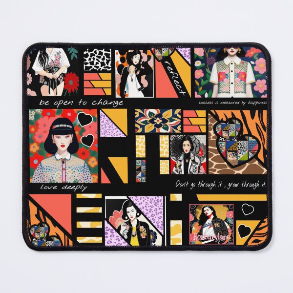 Item preview, Fun motivational women's collage art designed and sold by Roxburylane.