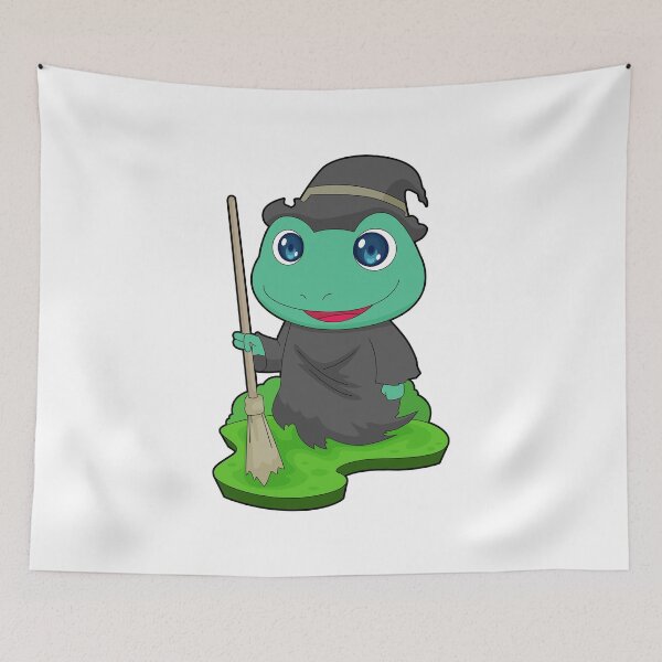 Item preview, Frog Witch Broom designed and sold by Snabdesign84.