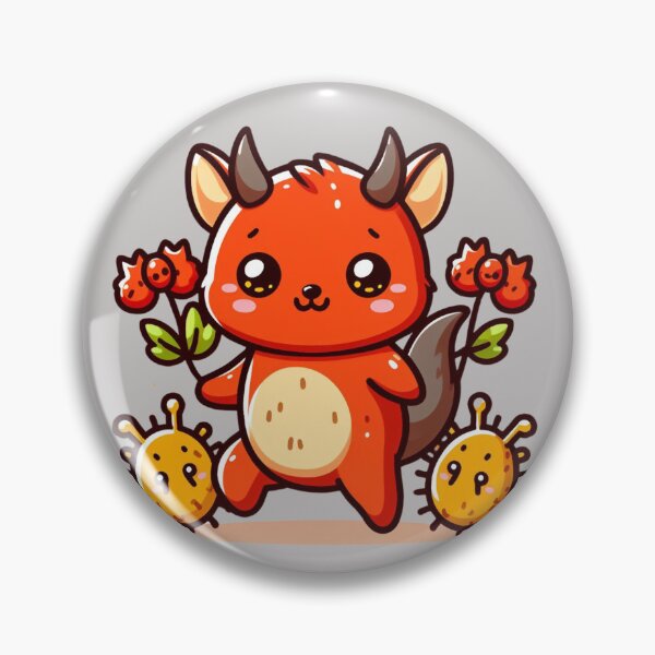 Item preview, Cute devil kawaii chibi head dog cartoon  designed and sold by Coolparrotgirl.