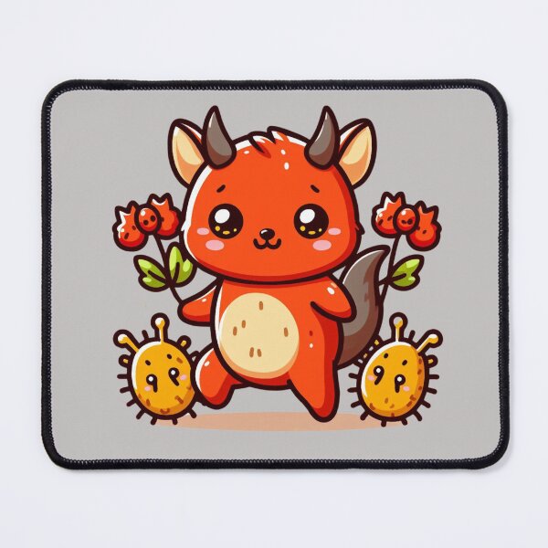 Item preview, Cute devil kawaii chibi head dog cartoon  designed and sold by Coolparrotgirl.