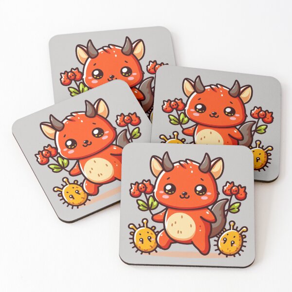 Item preview, Cute devil kawaii chibi head dog cartoon  designed and sold by Coolparrotgirl.