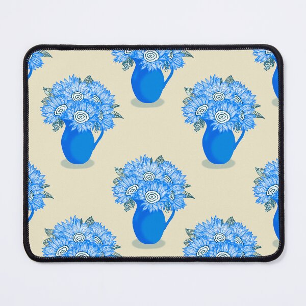 Item preview, Flowers in Vase - Cobalt Blue designed and sold by marialindemann.