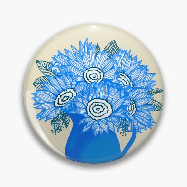 Item preview, Flowers in Vase - Cobalt Blue designed and sold by marialindemann.