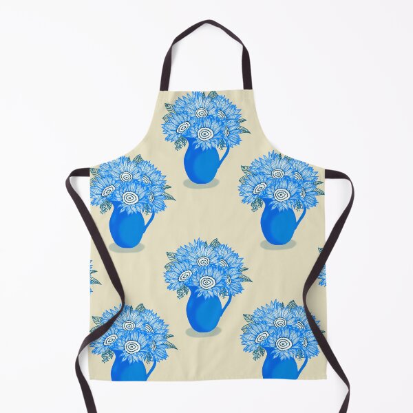 Item preview, Flowers in Vase - Cobalt Blue designed and sold by marialindemann.
