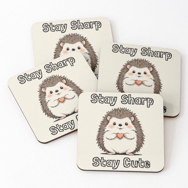 Item preview, Stay Sharp Stay Cute Hedgehog design designed and sold by Slick-Waffles.