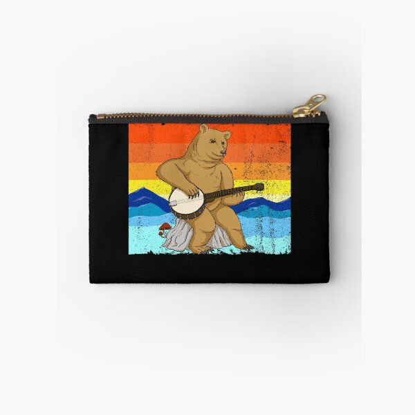 Item preview, Bear Playing Banjo Retro Mountains Bluegrass Music Banjo Gear designed and sold by DynamicDesign.
