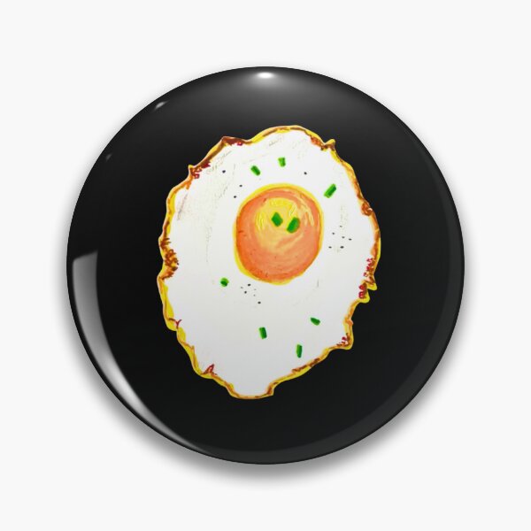 Item preview, Fried Egg Drawing Sticker for Art and Food Lovers  designed and sold by crazymessygirl.