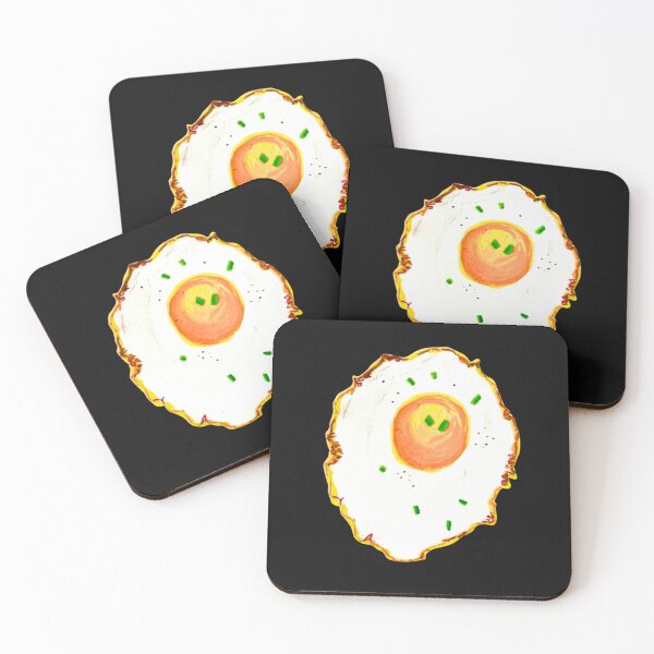 Item preview, Fried Egg Drawing Sticker for Art and Food Lovers  designed and sold by crazymessygirl.