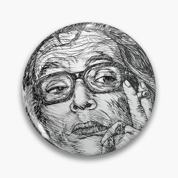 Item preview, MARGUERITE DURAS ink portrait .1 designed and sold by lautir.