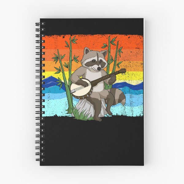 Item preview, Raccoon Playing Banjo Retro Bluegrass Music Raccoon Banjo Gear designed and sold by DynamicDesign.