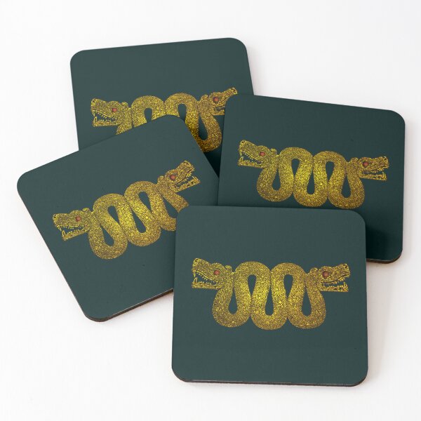 Item preview, Maquizcoatl - Aztec Double-Headed Serpent in Gold designed and sold by Aztectees.