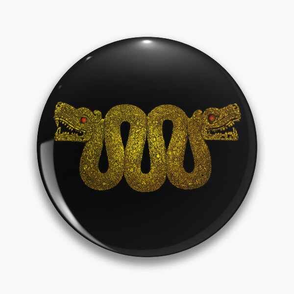 Item preview, Maquizcoatl - Aztec Double-Headed Serpent in Gold designed and sold by Aztectees.