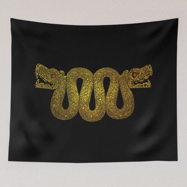 Item preview, Maquizcoatl - Aztec Double-Headed Serpent in Gold designed and sold by Aztectees.