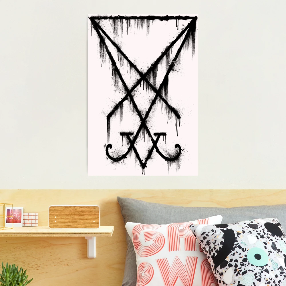 Lucifer Sigil Pentagram Leviathan Wall Decal Vinyl Sticker Sign