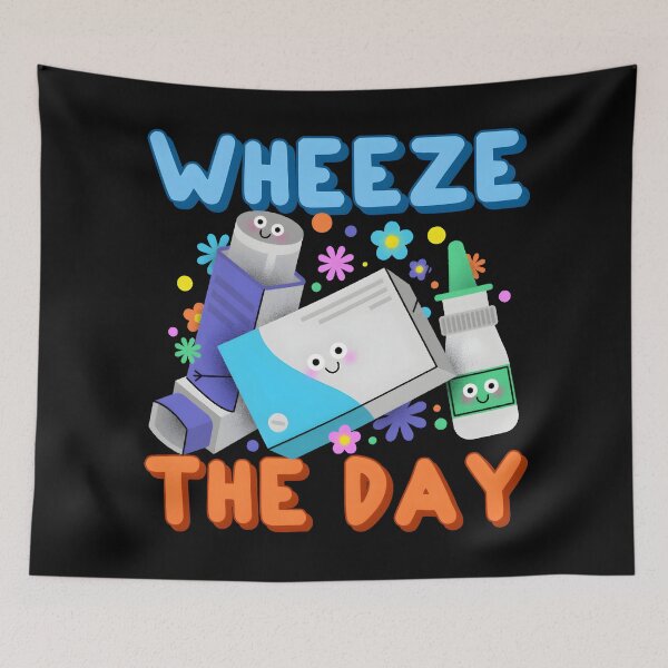 Item preview, Wheeze the Day - Asthma & Allergy Awareness Fun Design designed and sold by Unitepeople.