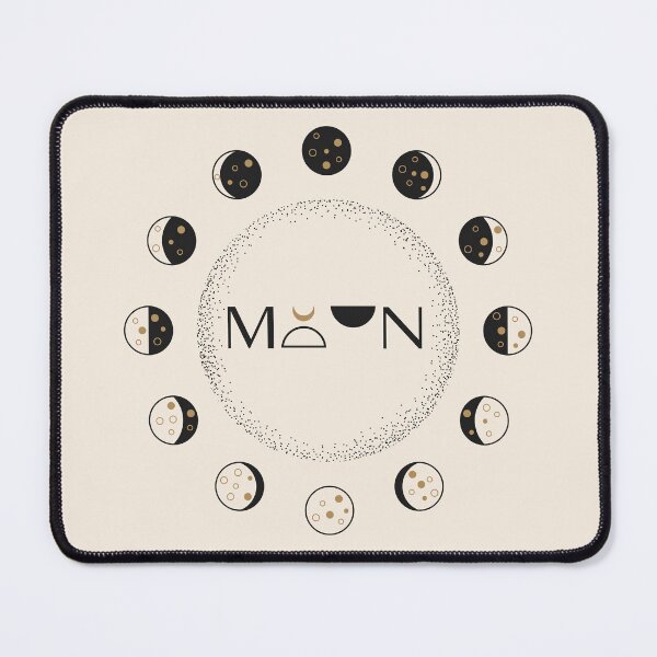 Item preview, Moon circle typography designed and sold by MonochromeEcho.