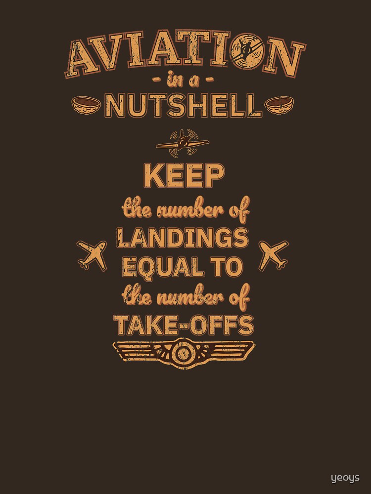 Aviation In A Nutshell - Funny Aviation Quotes Gift von yeoys